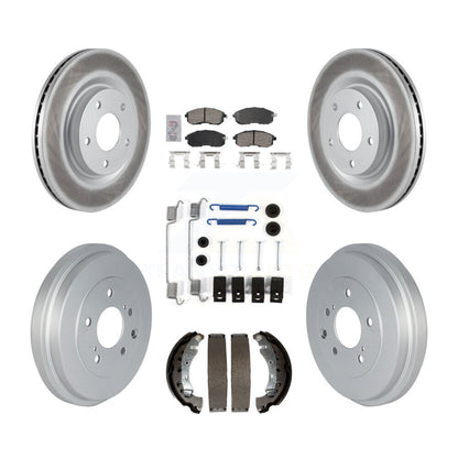 Kit de tambour avec revêtement en céramique, Rotors de frein à disque avant et arrière (7 pièces) pour Nissan Sentr