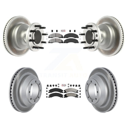 Kit de Rotor de frein à disque, revêtement de protection semi-métallique avant et arrière, pour Ford E-350 Super Dut