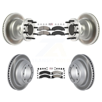 Kit de Rotor de frein à disque, revêtement de protection semi-métallique avant et arrière, pour Ford E-350 Super Dut
