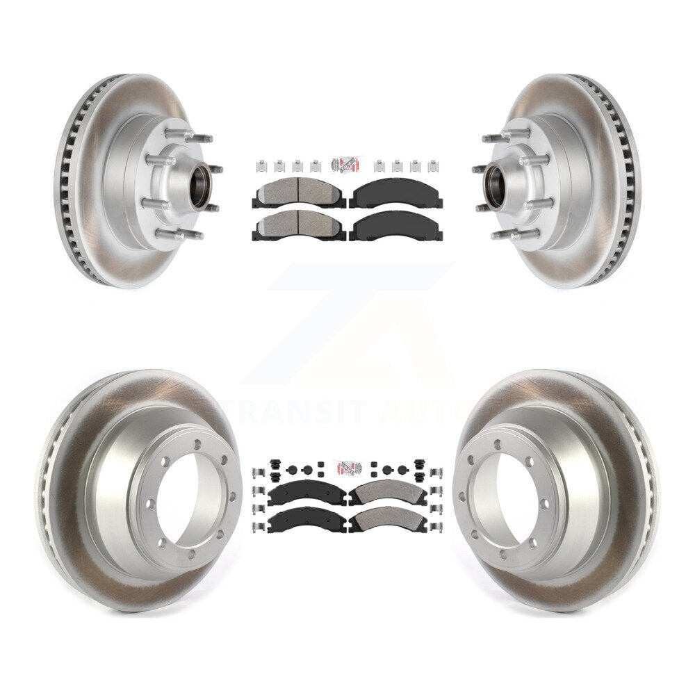 Kit de Rotor de frein à disque, revêtement de protection semi-métallique avant et arrière, pour Ford E-450 Super Dut