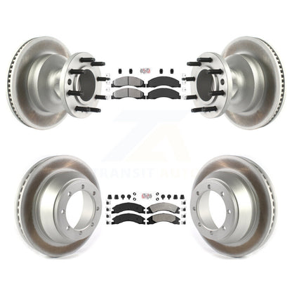 Kit de Rotor de frein à disque, revêtement de protection semi-métallique avant et arrière, pour Ford E-450 Super Dut