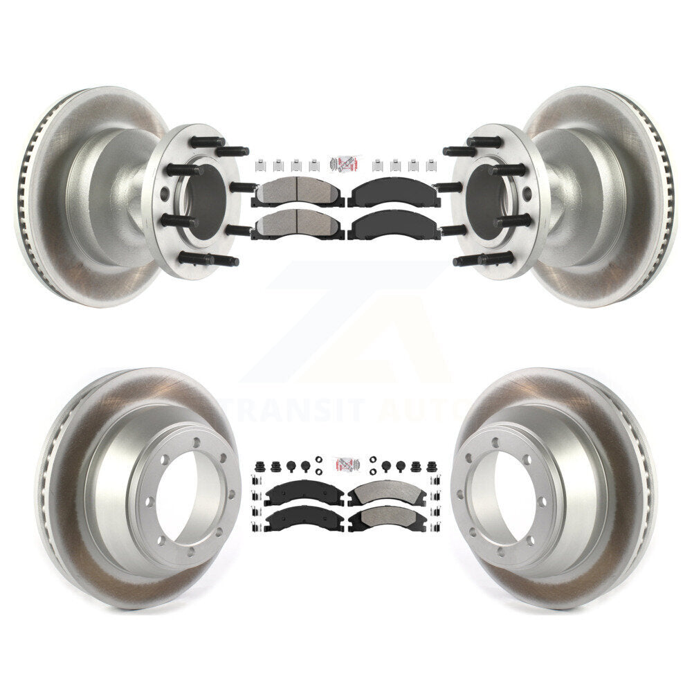 Kit de Rotor de frein à disque, revêtement de protection semi-métallique avant et arrière, pour Ford E-450 Super Dut