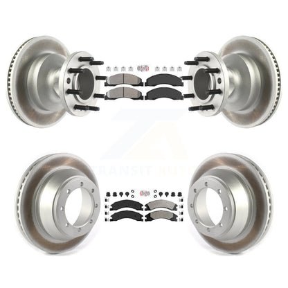 Kit de Rotor de frein à disque, revêtement de protection semi-métallique avant et arrière, pour Ford E-450 Super Dut