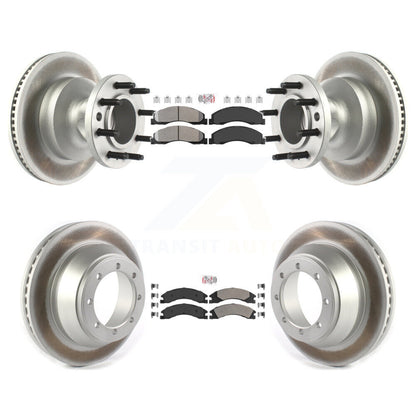 Kit de Rotor de frein à disque, revêtement de protection semi-métallique avant et arrière, pour Ford E-450 Super Dut