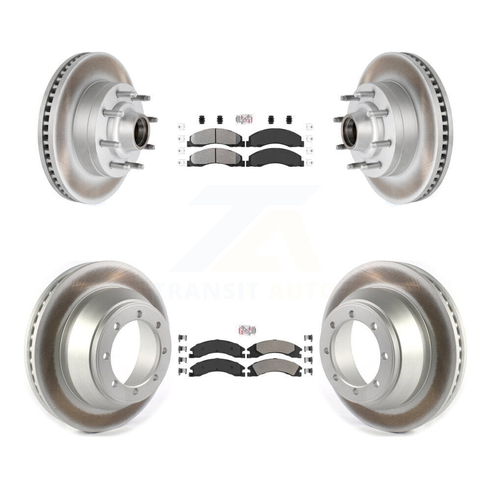 Kit de Rotor de frein à disque, revêtement de protection semi-métallique avant et arrière, pour Ford E-450 Super Dut