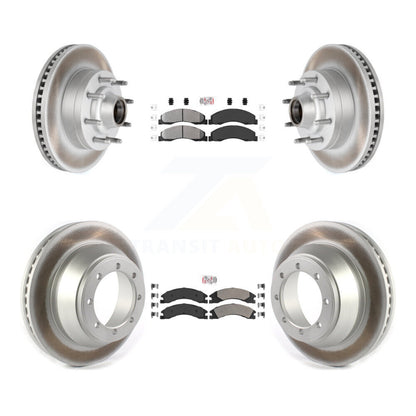 Kit de Rotor de frein à disque, revêtement de protection semi-métallique avant et arrière, pour Ford E-450 Super Dut