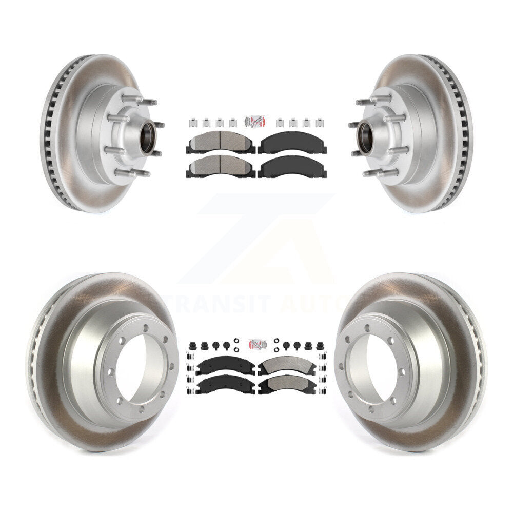 Kit de Rotor de frein à disque, revêtement de protection semi-métallique avant et arrière, pour Ford E-450 Super Dut