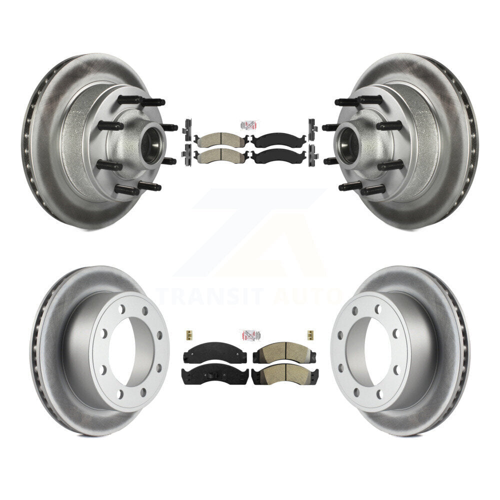 Kit de rotors de frein à revêtement semi-métallique avant et arrière, pour Ford Econoline Super Dut