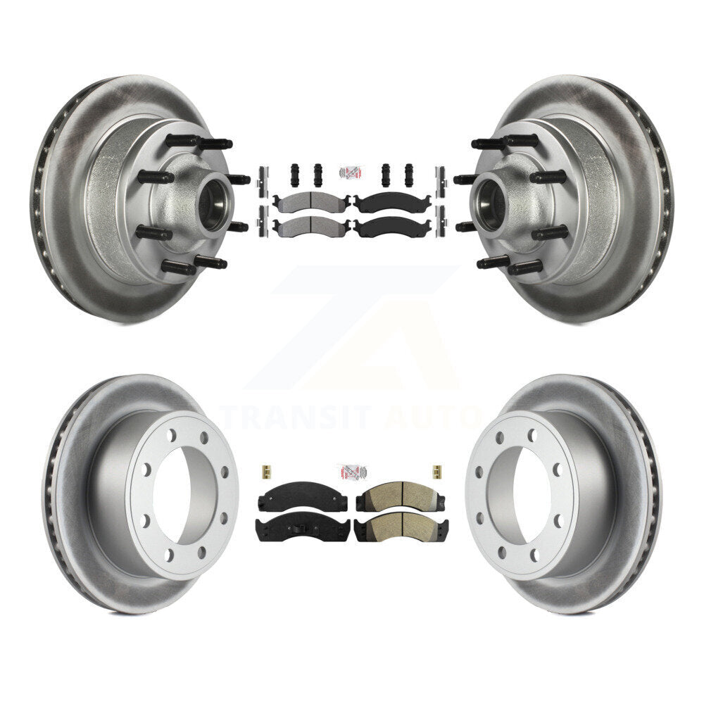 Kit de rotors de frein à revêtement semi-métallique avant et arrière, pour Ford Econoline Super Dut