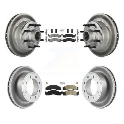 Kit de rotors de frein à revêtement semi-métallique avant et arrière, pour Ford Econoline Super Dut