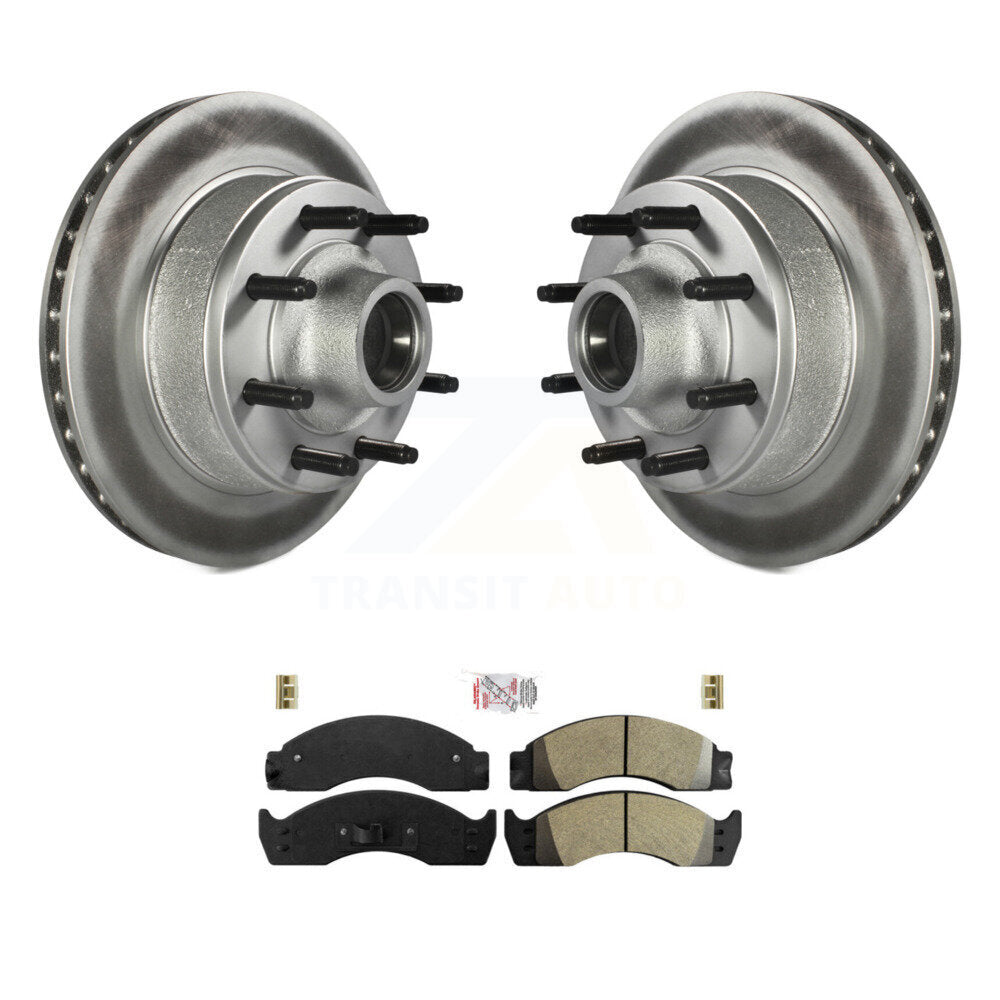 Kit de plaquettes semi-métalliques de Rotor de frein de manteau avant pour Ford E-450 Econoline Super Dut