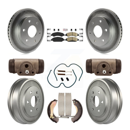 Rotors de frein à disque avant et arrière, Kit de tambour à revêtement en céramique (9 pièces) pour GMC Sierra 150