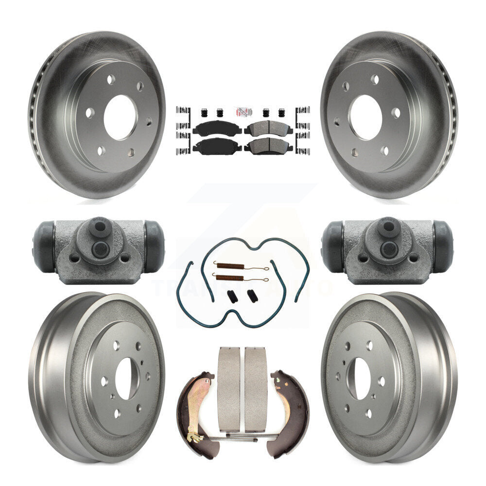 Kit de tambour à revêtement semi-métallique pour Rotor de frein avant et arrière (9 pièces) pour GMC Sierra 150