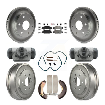 Kit de tambour à revêtement semi-métallique pour Rotor de frein avant et arrière (9 pièces) pour GMC Sierra 150
