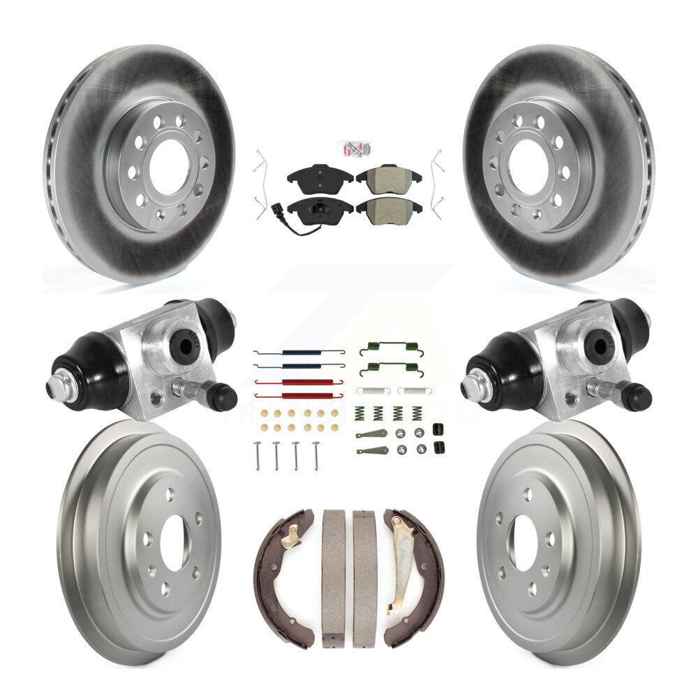 Kit de tambour de revêtement de tampon semi-métallique de Rotor de frein à disque avant et arrière pour Volkswagen Jett