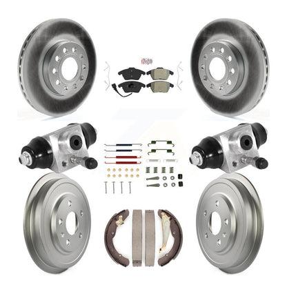 Kit de tambour de revêtement de tampon semi-métallique de Rotor de frein à disque avant et arrière pour Volkswagen Jett