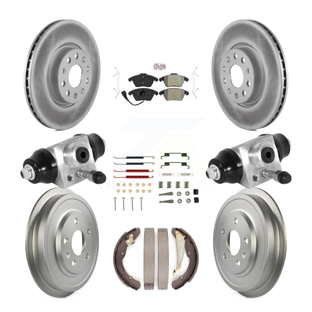 Kit de tambour de revêtement de tampon semi-métallique de Rotor de frein à disque avant et arrière pour Volkswagen Jett
