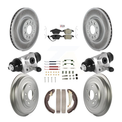 Kit de tambour de revêtement de tampon semi-métallique de Rotor de frein à disque avant et arrière pour Volkswagen Jett