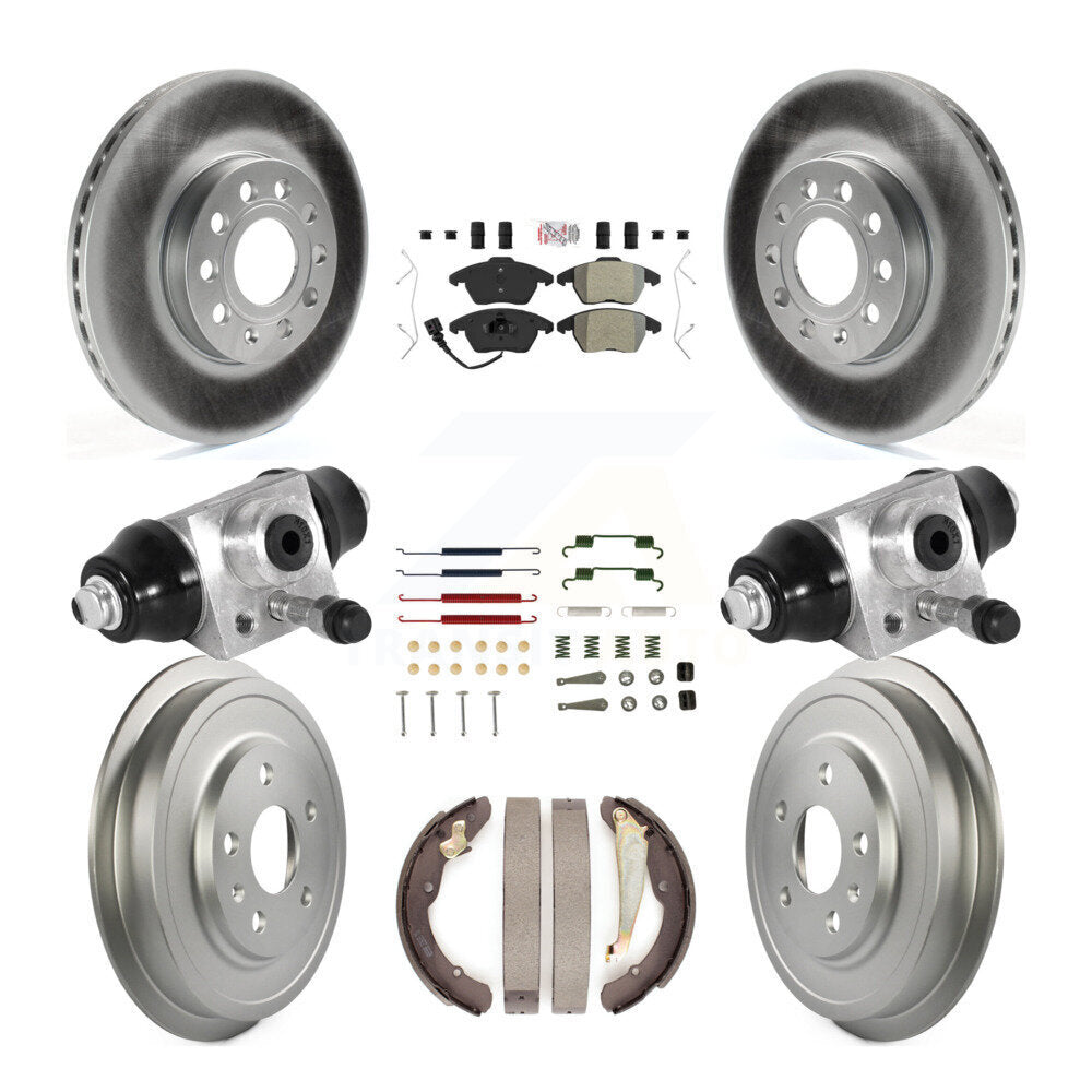 Kit de tambour de revêtement de tampon semi-métallique de Rotor de frein à disque avant et arrière pour Volkswagen Jett