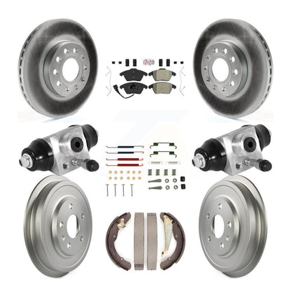 Kit de tambour de revêtement de tampon semi-métallique de Rotor de frein à disque avant et arrière pour Volkswagen Jett