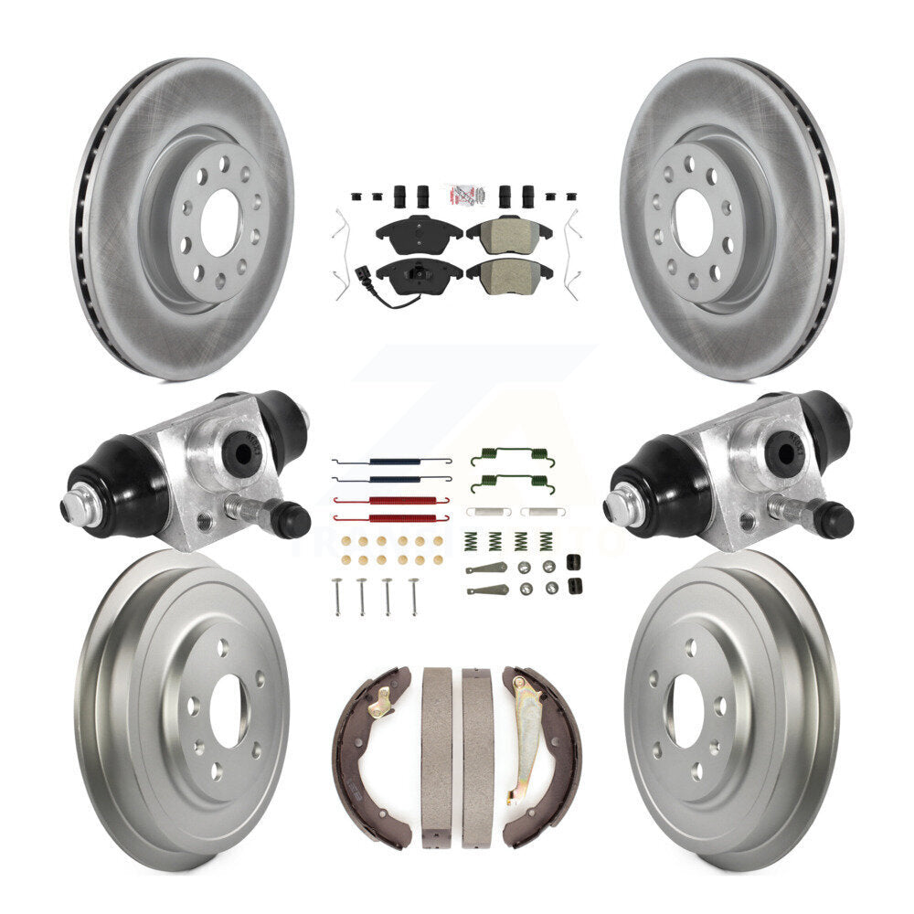 Kit de tambour de revêtement de tampon semi-métallique de Rotor de frein à disque avant et arrière pour Volkswagen Jett