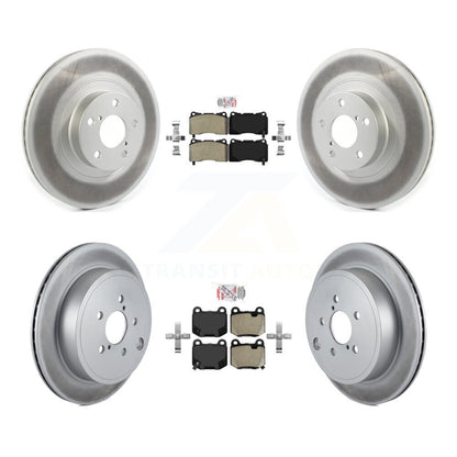 Kit de plaquettes semi-métalliques avant et arrière et de rotors de frein à disque revêtus pour Toyota 86