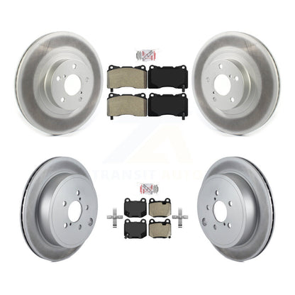 Kit de plaquettes semi-métalliques avant et arrière et de rotors de frein à disque revêtus pour Toyota 86
