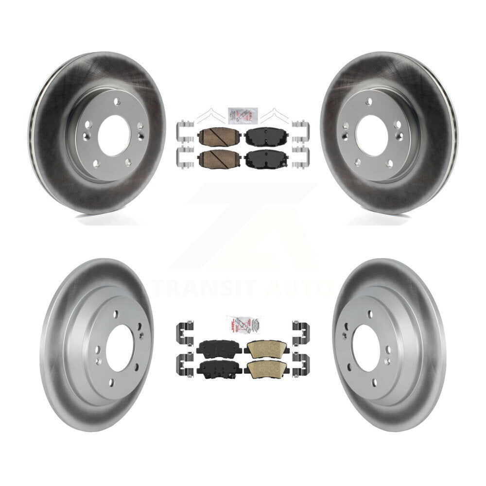 Kit de rotors de frein à revêtement de plaquettes en céramique avant et arrière, pour Hyundai Kona FWD 2022 avec 1.6