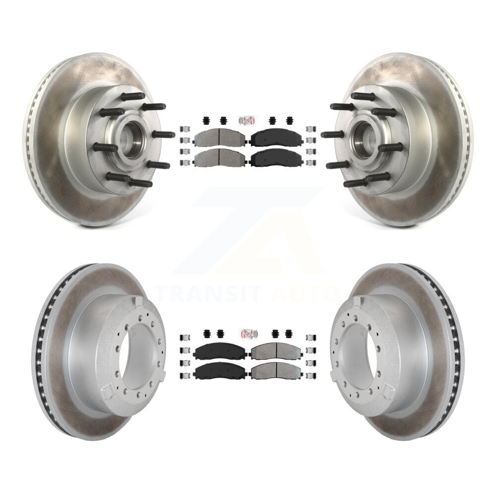 Kit de Rotor de frein à disque, revêtement de protection semi-métallique avant et arrière, pour Ford F-350 Super Dut