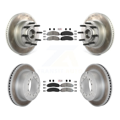 Kit de Rotor de frein à disque, revêtement de protection semi-métallique avant et arrière, pour Ford F-350 Super Dut