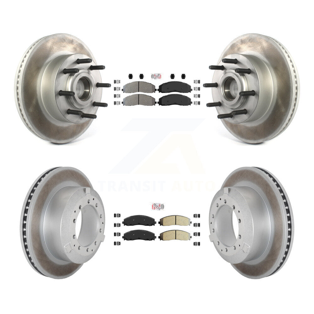 Kit de Rotor de frein à disque, revêtement de protection semi-métallique avant et arrière, pour Ford F-350 Super Dut