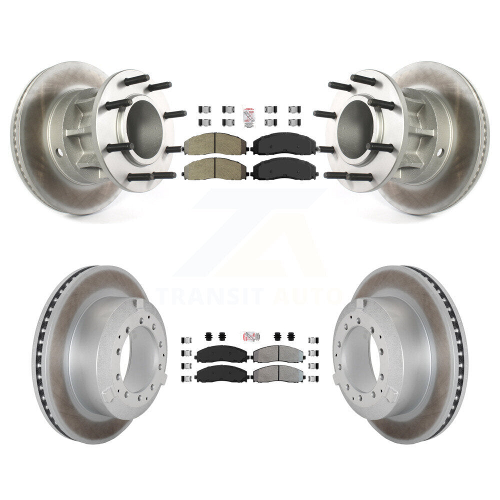 Kit de Rotor de frein à disque, revêtement de protection semi-métallique avant et arrière, pour Ford F-350 Super Dut
