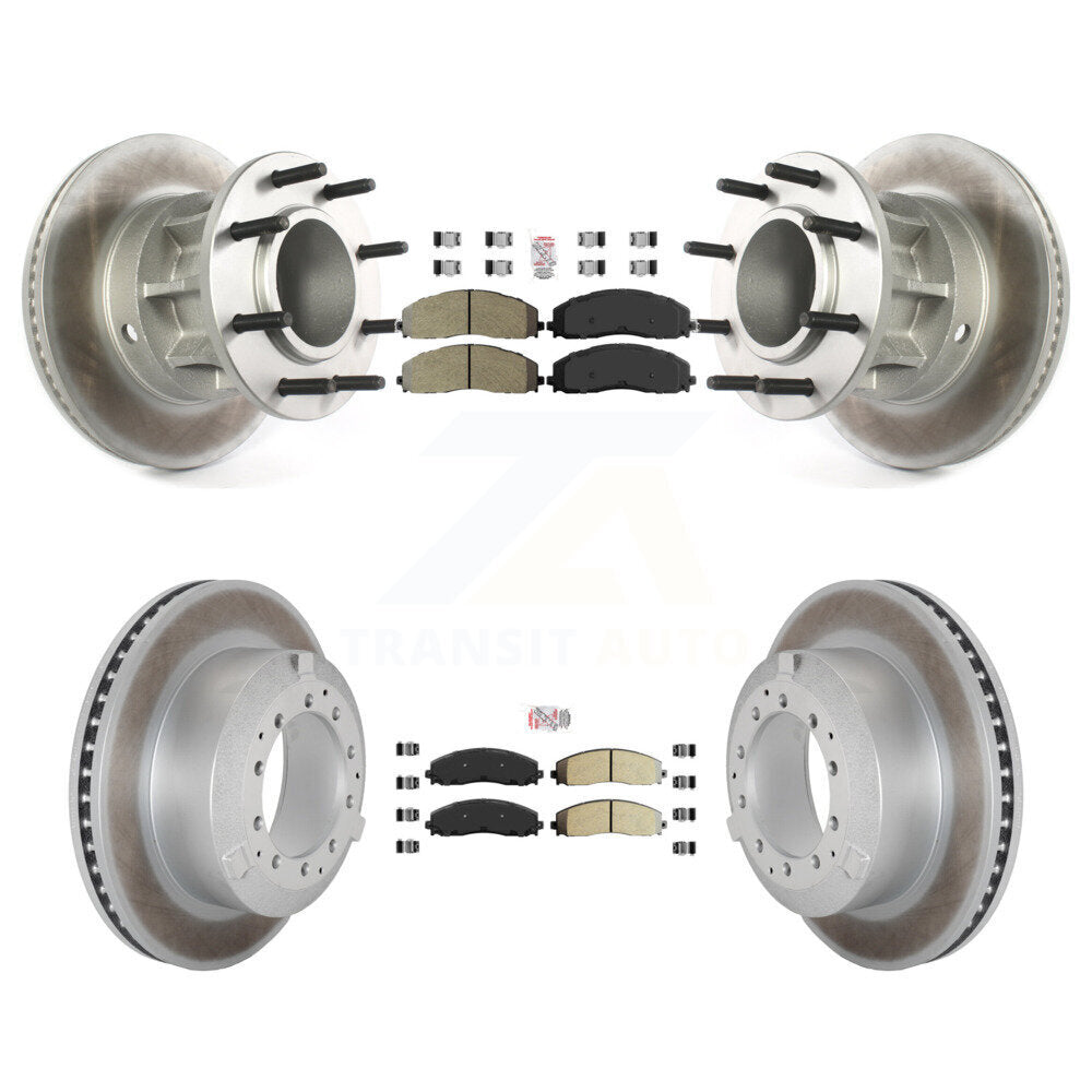 Kit de Rotor de frein à disque, revêtement de protection semi-métallique avant et arrière, pour Ford F-350 Super Dut