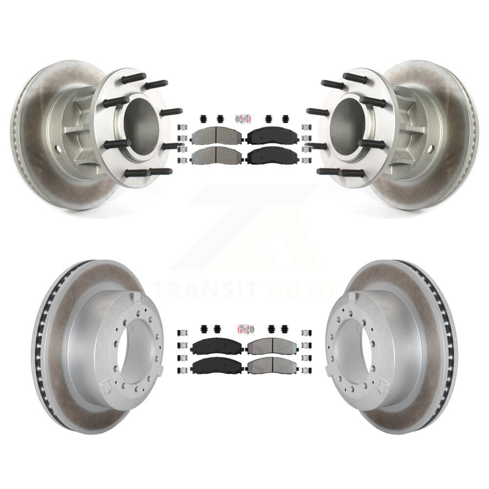 Kit de Rotor de frein à disque, revêtement de protection semi-métallique avant et arrière, pour Ford F-350 Super Dut