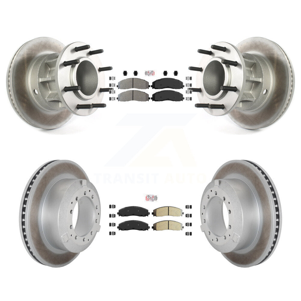 Kit de Rotor de frein à disque, revêtement de protection semi-métallique avant et arrière, pour Ford F-350 Super Dut