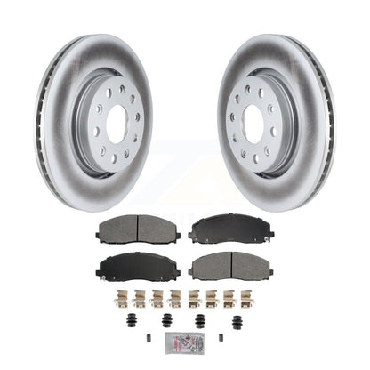 Rotors de frein à disque à revêtement avant, Kit de plaquettes semi-métalliques pour Jeep Wrangler Gladiato