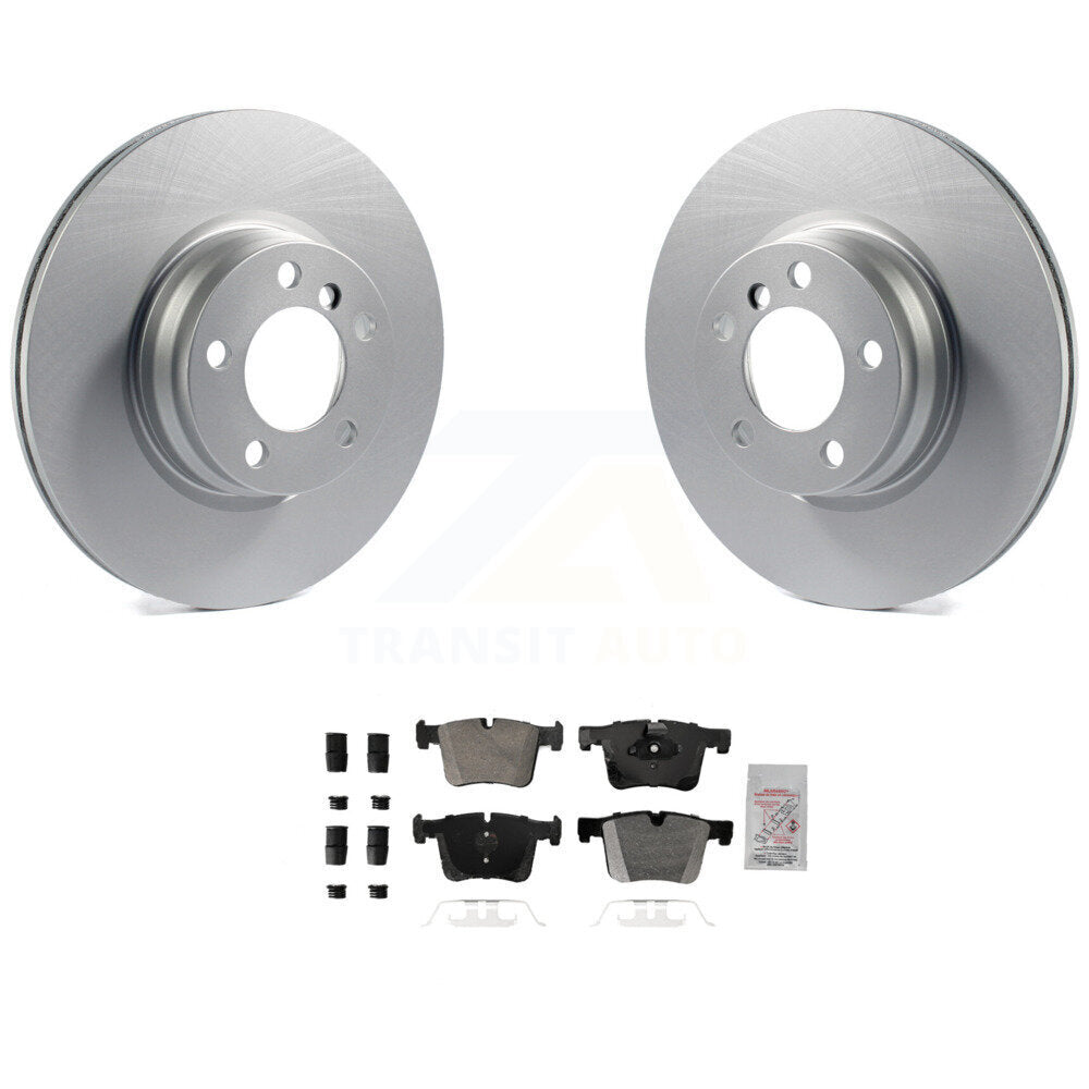 Kit de rotors de frein à disque à revêtement avant et de plaquettes semi-métalliques pour BMW 328i 330e