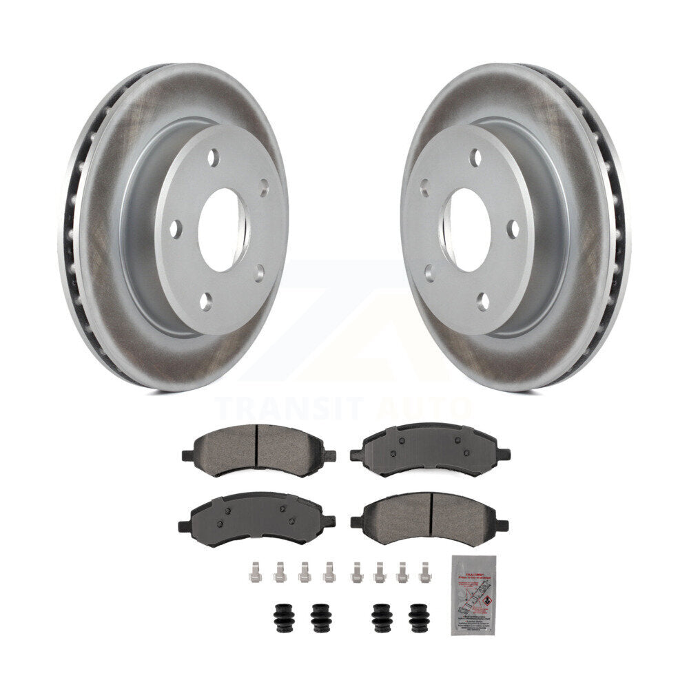 Kit de rotor de frein à revêtement avant et de plaquettes semi-métalliques pour Dakota Dodge Ram mitsubishi
