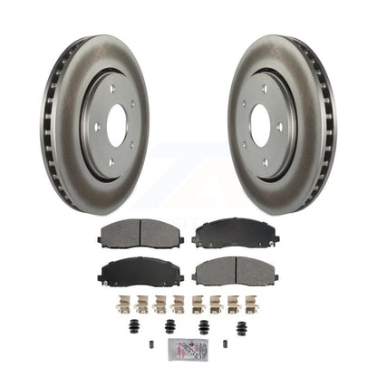 Rotors de frein à disque à revêtement avant et kit de plaquettes semi-métalliques pour Dodge Grand Carava