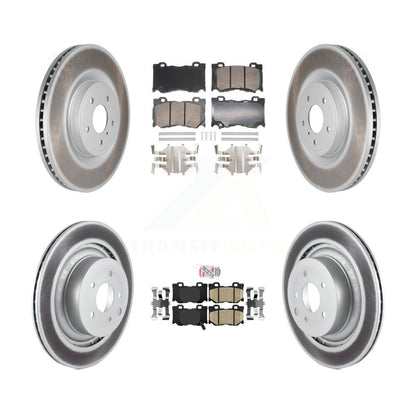 Kit de rotors de frein à revêtement de plaquettes en céramique avant et arrière pour INFINITI G37 avec frein Brembo