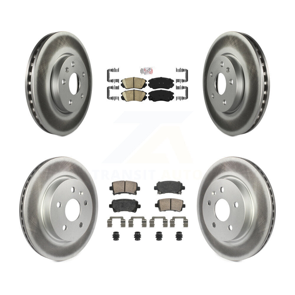 Kit de rotors de frein enduits de plaquettes en céramique avant et arrière, pour Chevrolet Malibu Impala Buic