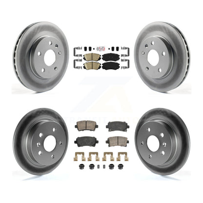 Kit de plaquettes en céramique avant et arrière et Rotors de frein à disque revêtus pour Chevrolet Malibu