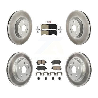 Kit de rotors de frein à disque avec revêtement en céramique, semi-métallique avant et arrière, pour Cadillac XT