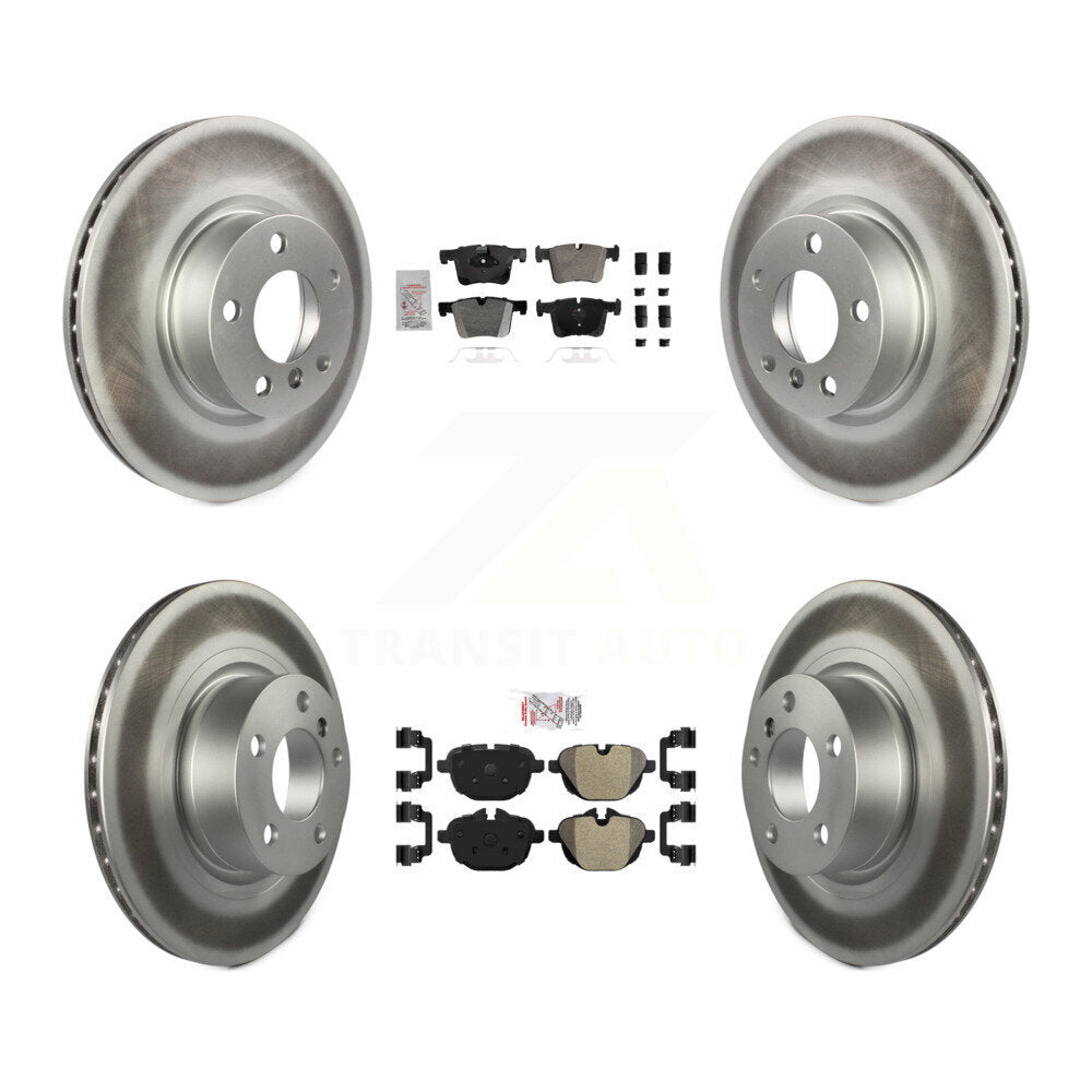 Kit de plaquettes semi-métalliques avant et arrière et disques de frein à disque revêtus pour BMW X3 X4