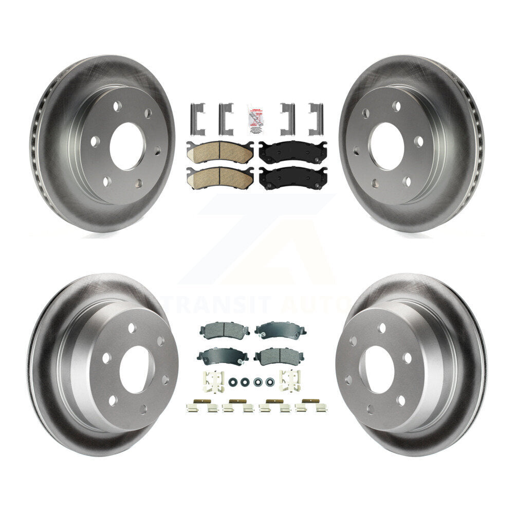 Kit de Rotor de frein à revêtement de plaquette semi-métallique avant et arrière en céramique pour Chevrolet GMC 150