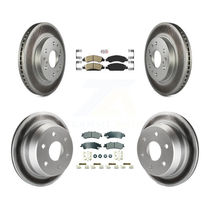 Kit de Rotor de frein à revêtement de plaquette semi-métallique avant et arrière en céramique pour Chevrolet 1500 GM