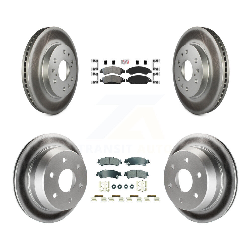 Kit de Rotor de frein avec revêtement de plaquettes semi-métalliques avant et arrière, pour Chevrolet Silverado 150