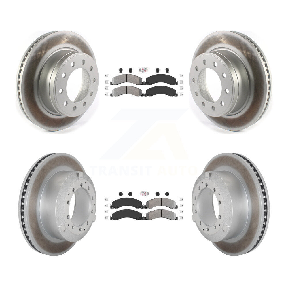 Kit de Rotor de frein avec revêtement de plaquettes semi-métalliques avant et arrière, pour Ram Dodge Sterling Truc