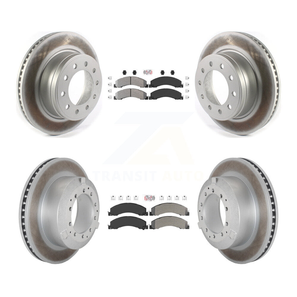 Kit de Rotor de frein avec revêtement de plaquettes semi-métalliques avant et arrière, pour Ram Dodge Sterling Truc