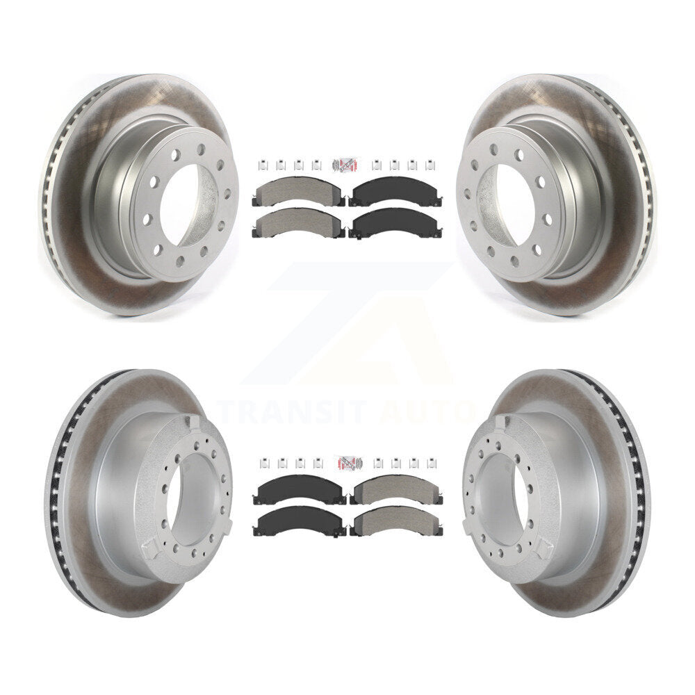 Kit de Rotor de frein avec revêtement de plaquettes semi-métalliques avant et arrière, pour Ram Dodge Sterling Truc